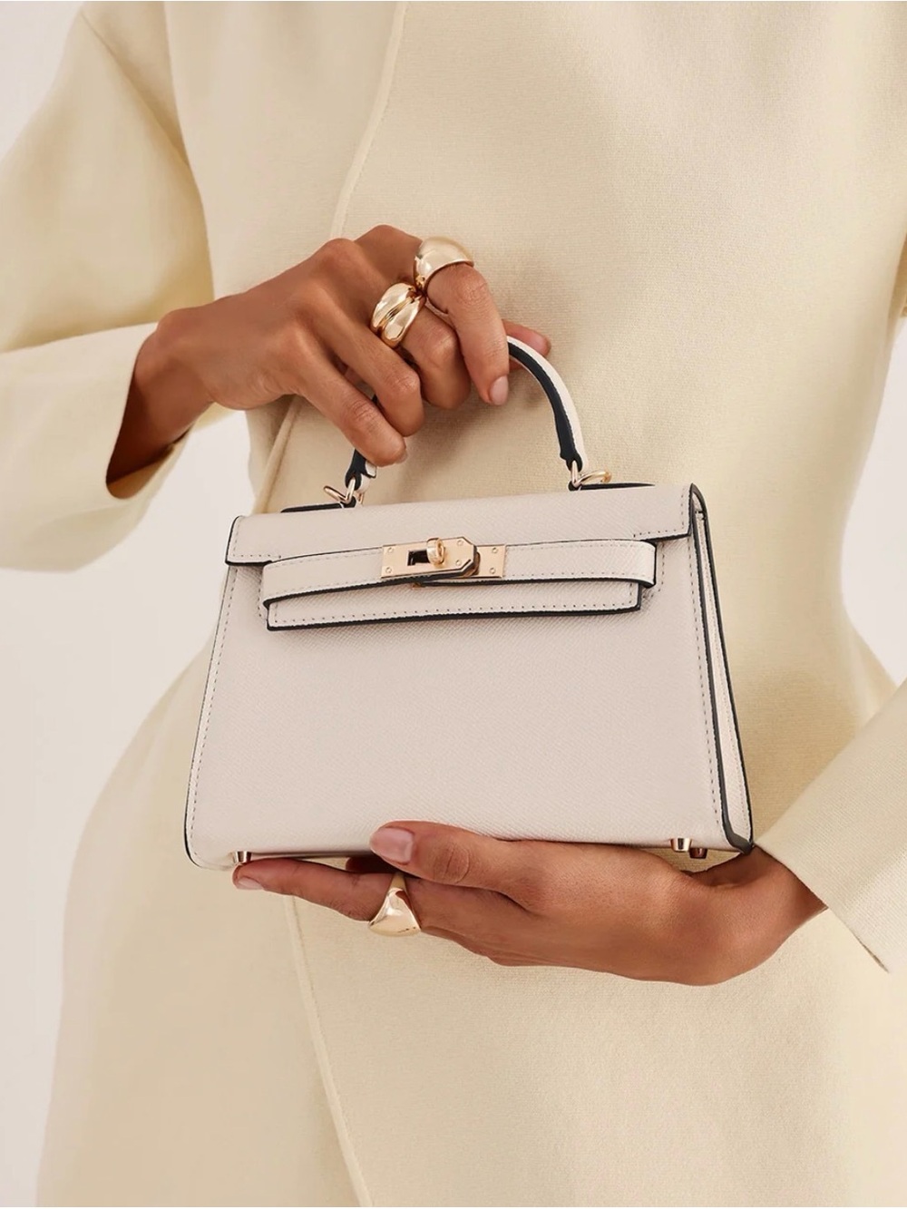 Billini Hariette Handle Bag in Bone